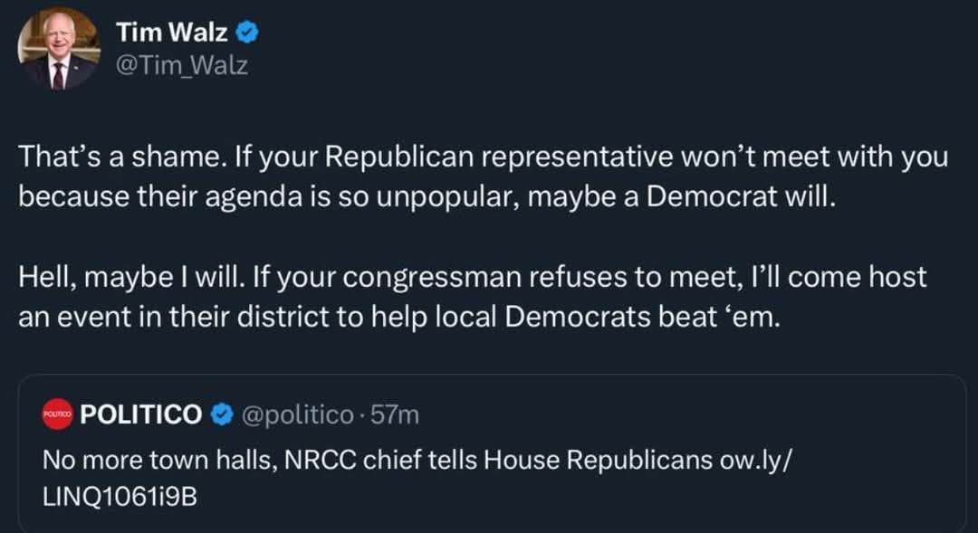 Beg Tim Walz To Choose Knoxville For A Town Hall!