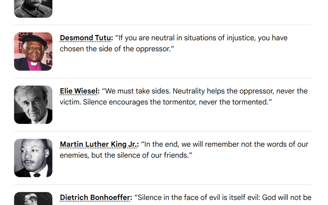 Silence/complicity